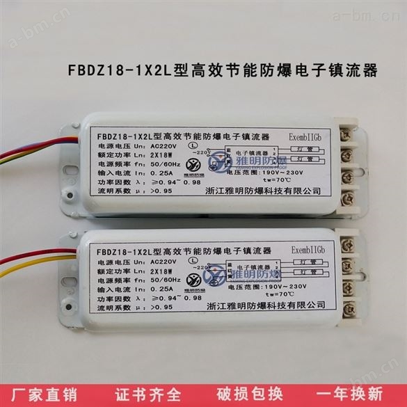 YK20-2XDFL型2*20W荧光灯防爆电子镇流器